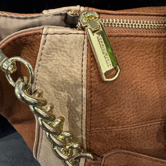 GORGEOUS STEVE MADDEN Brown and Tan Women's Tote Bag - Picture 5 of 9